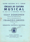 Dobrowen, Issay - Broos, Francois - Signed Program Lisbon 1948