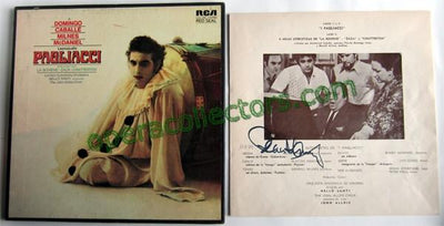 Domingo, Placido - "Pagliacci" signed record