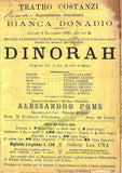 Donadio, Bianca - Lot of Playbills and Program Clips 1883-1884