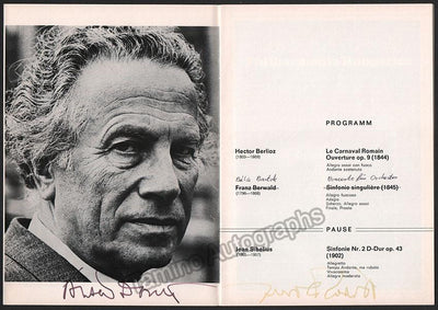 Dorati, Antal - Signed Program Nuremberg 1973