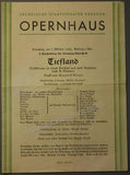 Dresden Opera House - Leipzig Opera - Set of 5 Playbills 1941-43