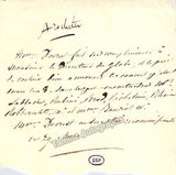 Ducrest, Georgette - Autograph Letter Signed + Autograph Note Signed