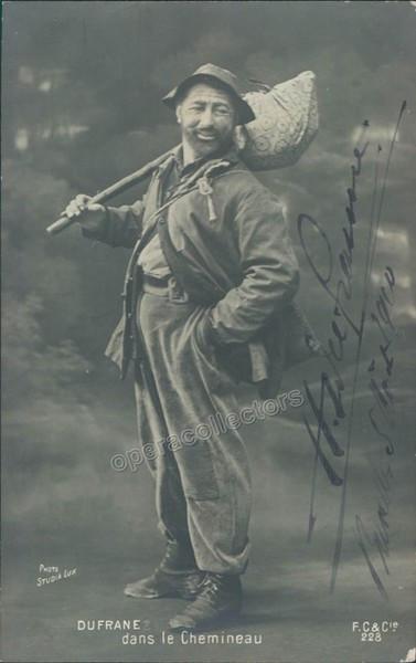 Dufranne, Hector - Signed Photo in Le Chemineau