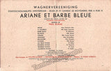 Dukas, Paul - Ariane et Barbe Bleue Program 1935 Performance in his Honor