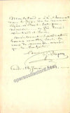 Duprez, Gilbert - Autograph Letter Signed, 1881