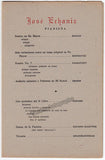 Echaniz, Jose - Signed Program Havana 1945