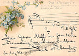 Eibenschutz, Jose - Autograph Music Quote Signed 1908
