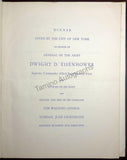 Eisenhower, Dwight - Signed Program for a Dinner in his Honor 1945