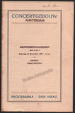 Elman, Mischa - Concert Program Amsterdam 1929 - Pierre Monteux