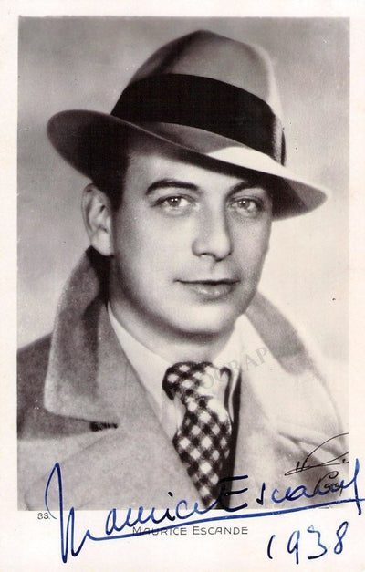 Escande, Maurice - Signed Photograph 1938