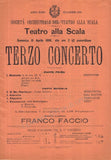 Faccio, Franco - Autograph Note Signed + 3 Programs 1888