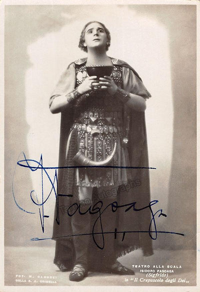 Fagoaga, Isidoro - Signed Photo as Siegfried