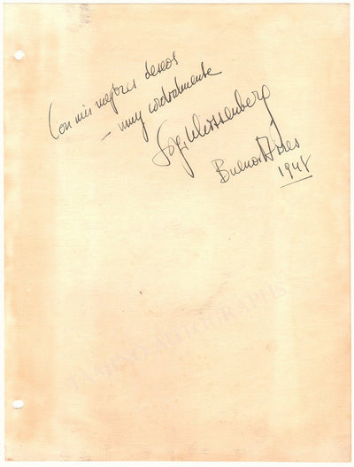 Famous Pianists - Lot of Signed Album Pages