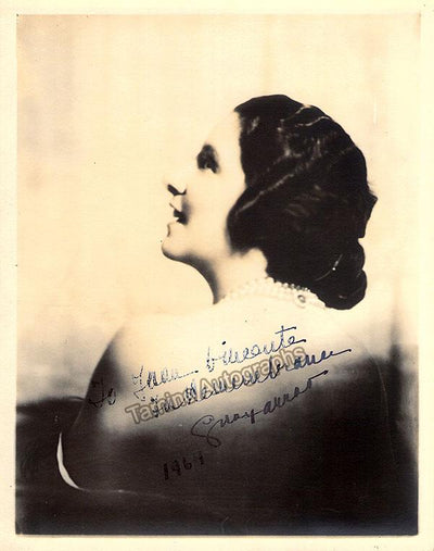 Farrar, Geraldine - Signed Photo + Autograph Letter Signed