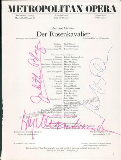 FASSBAENDER, Brigitte - BLEGEN, Judith