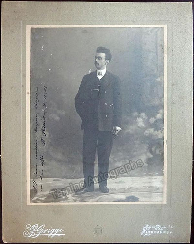 Fassino, Antonio - Large Signed Photo 1902