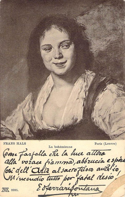 Ferrari-Fontana, Edoardo - Signed Illustrated Postcard