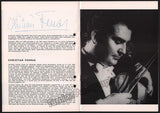 Ferras, Christian - Benzi, Roberto - Signed Program 1971