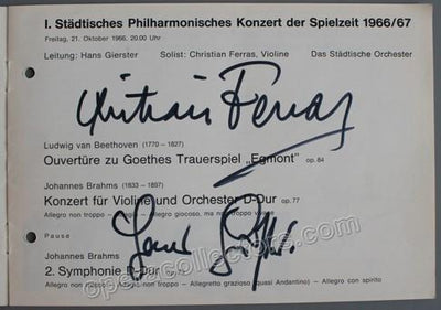 FERRAS, Christian - GIERSTER, Hans