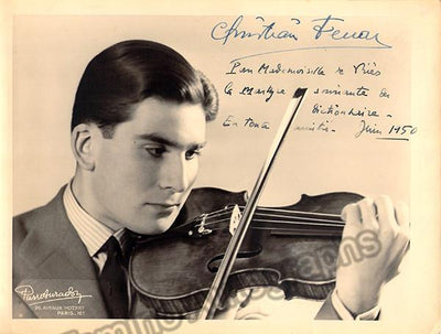 Ferras, Christian - Signed Photo with Violin