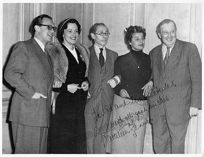 Ferrier, Kathleen -  Signed Photo with Famous Colleagues