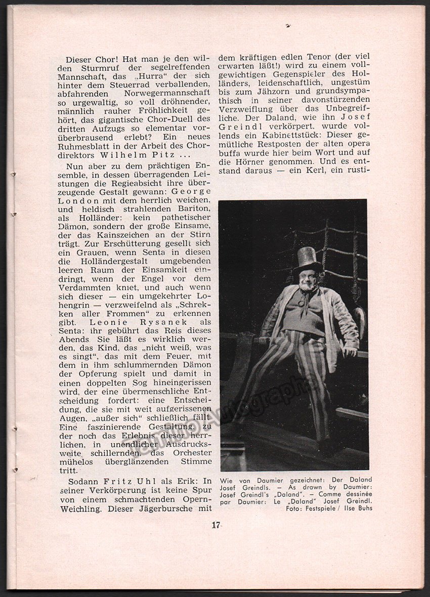 Festspiel Nachrichten des Bayreuther Tagblatt - 3 Magazines 1959 - Tamino