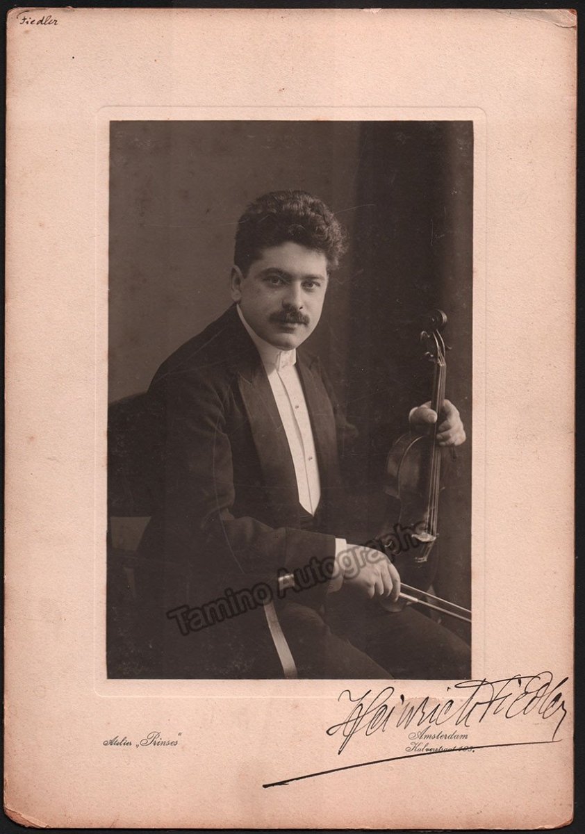 Fiedler, Heinrich - Signed Photo