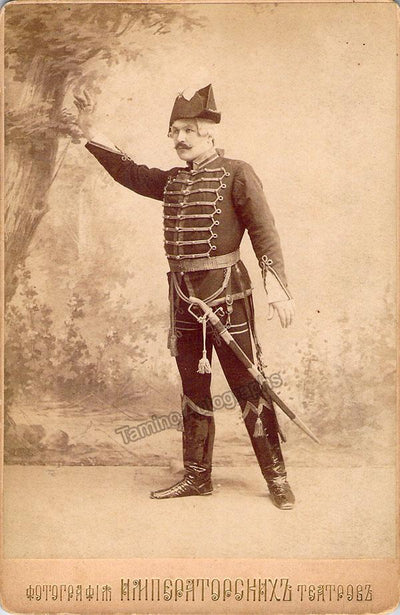 Figner, Nikolai - Cabinet Photo in Pique Dame - World Premiere Role