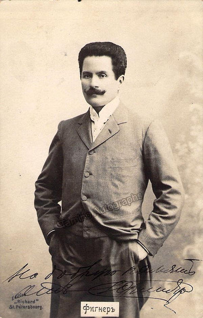 Figner, Nikolai - Signed Photo Postcard in role