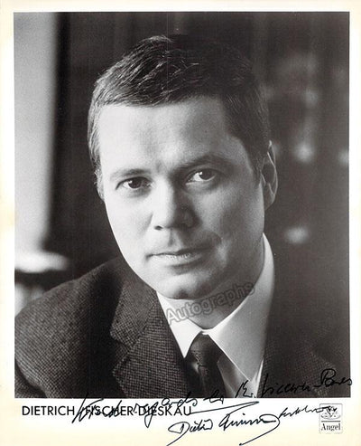 FISCHER-DIESKAU, Dietrich (Various Autographs)