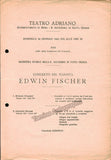 Fischer, Edwin - Concert Programs 1922-1943