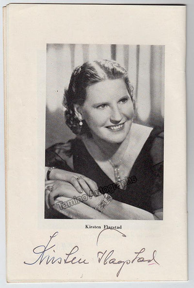 Flagstad, Kirsten - Castro, Juan Jose - Signed Program Havana 1947