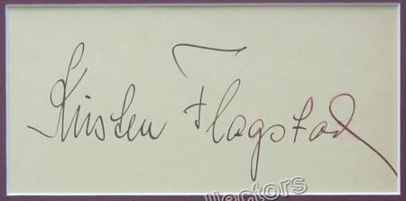 Flagstad, Kirsten - Melchior, Lauritz - Signatures and photo framed - Tamino