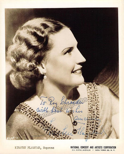 Flagstad, Kirsten - Various Autographs