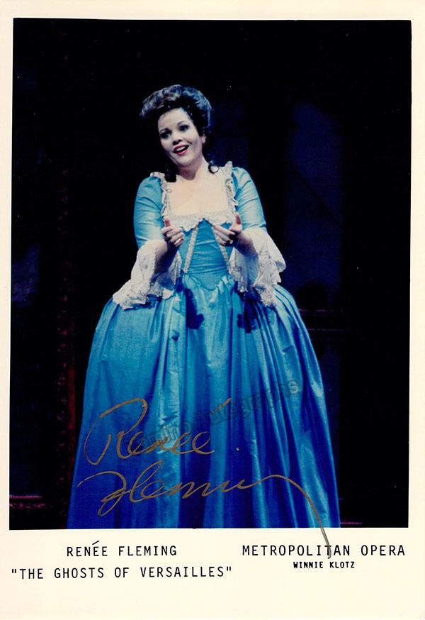 Fleming, Renee - Signed Photo in Ghosts of Versailles, World Premiere 1991 - Tamino