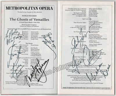 Fleming, Renee - Stratas, Teresa - Levine, James and others - Signed Program World Premiere "The Ghost of Versailles"