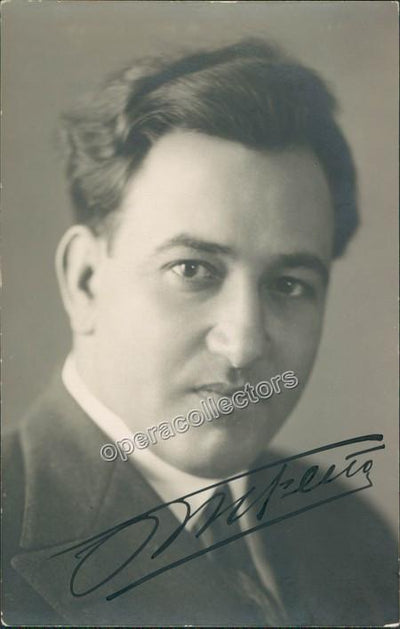 Fleta, Miguel - Signed Photo postcard