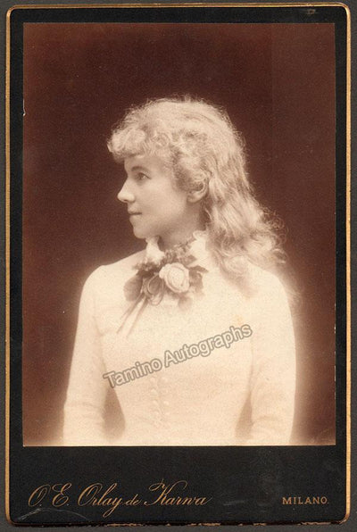 Fohstrom, Evelina Alma - Signed Cabinet Photo 1884