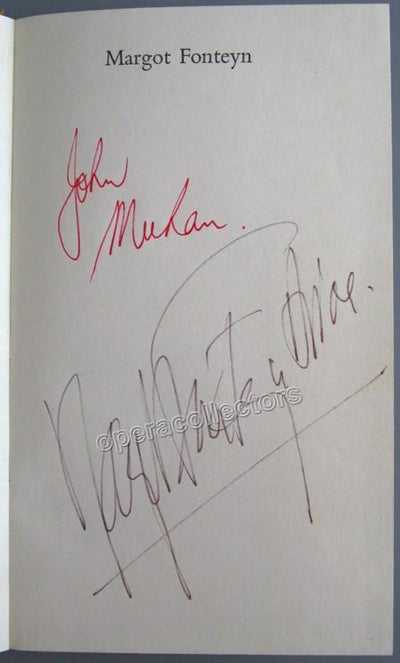 Fonteyn, Margot and Meehan, John - Her Autobiography Signed