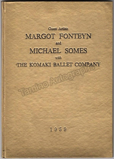 Fonteyn, Margot - Japan Tour Luxury Program 1959 + Ticket Stubs