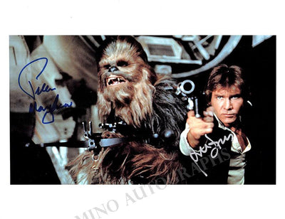 Ford, Harrison - Mayhew, Peter - Double Signed Photo in "Star Wars"