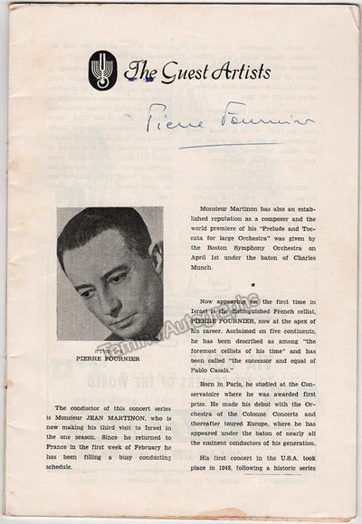 FOURNIER, Pierre - MARTINON, Jean