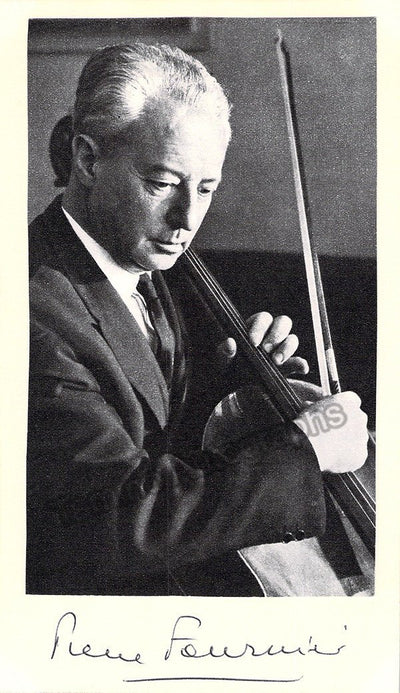 Fournier, Pierre - Signed Photo in Performance