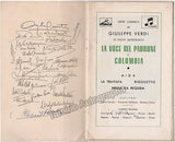 Fra Gherardo - Program Signed By Hildebrando Pizzetti 1953