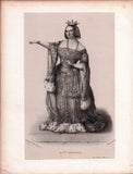 French Female Actresses and Singers - Set of 29 Original Lithographs ca. 1841-1842