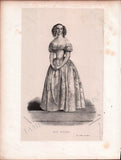 French Female Actresses and Singers - Set of 29 Original Lithographs ca. 1841-1842