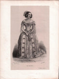 French Female Actresses and Singers - Set of 29 Original Lithographs ca. 1841-1842