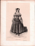 French Female Actresses and Singers - Set of 29 Original Lithographs ca. 1841-1842
