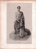 French Female Actresses and Singers - Set of 29 Original Lithographs ca. 1841-1842