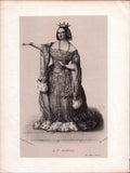 French Female Actresses and Singers - Set of 29 Original Lithographs ca. 1841-1842